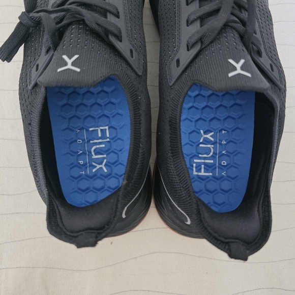 Flux Mens Adapt Runner Black Gum Sole Barefoot Running Shoes Sneakers Size 12.5 - Picture 10 of 11